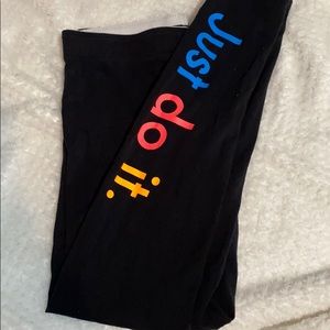 Nike, 3 color-way black leggings